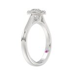 18K WHITE GOLD 1CT ROUND DIAMOND LADIES RING(CENTER STONE ROUND DIAMOND 1CT) - Image 2