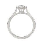 18K WHITE GOLD 1CT ROUND DIAMOND LADIES RING(CENTER STONE ROUND DIAMOND 1CT) - Image 4