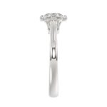 18K WHITE GOLD 1CT ROUND DIAMOND LADIES RING(CENTER STONE ROUND DIAMOND 1CT) - Image 5