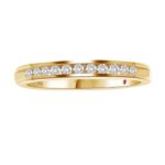 18K YELLOW GOLD 1CT ROUND DIAMOND LADIES BAND