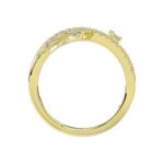 18K YELLOW GOLD 1/3CT ROUND DIAMOND LADIES RING - Image 2