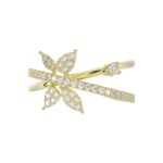 18K YELLOW GOLD 1/3CT ROUND DIAMOND LADIES RING - Image 5