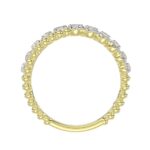 18K YELLOW GOLD 1/4CT ROUND DIAMOND LADIES RING - Image 2