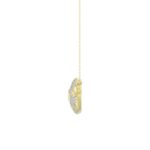 10K YELLOW GOLD 1/4CT ROUND DIAMOND LADIES PENDANT WITH CHAIN - Image 2