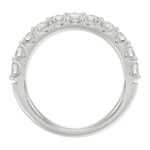 14K WHITE GOLD 1CT ROUND/PINK SAPPHIRE DIAMOND LADIES BAND - Image 4