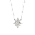 18K WHITE GOLD 1/10CT ROUND DIAMOND LADIES NECKLACE - Image 2