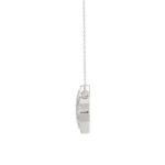 18K WHITE GOLD 1/10CT ROUND DIAMOND LADIES NECKLACE - Image 3