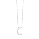 18K WHITE GOLD 1/10CT ROUND DIAMOND LADIES NECKLACE