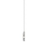 18K WHITE GOLD 1/10CT ROUND DIAMOND LADIES NECKLACE - Image 2
