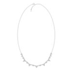 18K WHITE GOLD 1CT ROUND DIAMOND LADIES NECKLACE