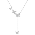 18K WHITE GOLD 1CT ROUND DIAMOND LADIES PENDANT WITH CHAIN
