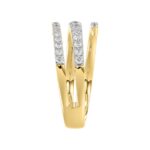 14K YELLOW GOLD 1/2CT ROUND DIAMOND LADIES RING - Image 3