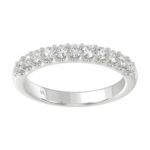 18K WHITE GOLD 1/2CT ROUND DIAMOND LADIES BAND
