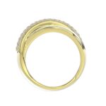 18K YELLOW GOLD 1/2CT ROUND DIAMOND LADIES FASHION RING - Image 2