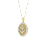 10K YELLOW GOLD 1/3CT ROUND DIAMOND LADIES PENDANT WITH CHAIN - Image 3