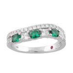 14K WHITE GOLD 1CT ROUND/PRINCESS/OVAL DIAMOND LADIES RING