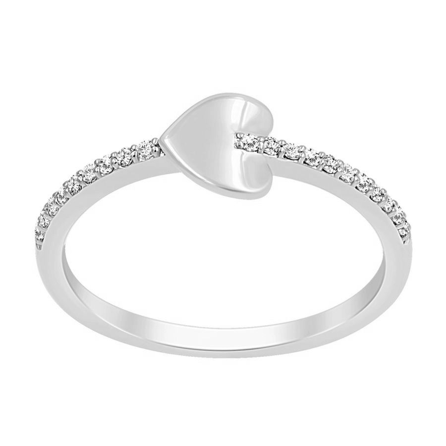 20891188_285916W-31818.jpg LADIES RING 0.10CT ROUND DIAMOND 10K WHITE GOLD - Image 1