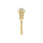 LADIES RING 0.20CT ROUND DIAMOND 10K YELLOW GOLD - Image 4