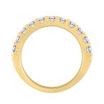 LADIES BAND 1.00CT ROUND DIAMOND 14K YELLOW GOLD - Image 2