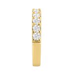 LADIES BAND 1.00CT ROUND DIAMOND 14K YELLOW GOLD - Image 3