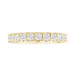 LADIES BAND 1.00CT ROUND DIAMOND 14K YELLOW GOLD - Image 4