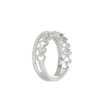 LADIES RING 0.20CT ROUND DIAMOND 14K WHITE GOLD - Image 4