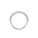 LADIES RING 0.15CT ROUND DIAMOND 14K WHITE GOLD