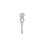 LADIES RING 0.15CT ROUND DIAMOND 14K WHITE GOLD - Image 2