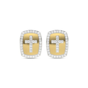 LADIES EARRINGS 0.25CT ROUND DIAMOND 10K YELLOW GOLD