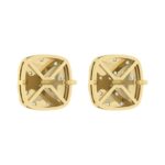 “Ladies Nugget-Fashion Earrings 0.15Ct Round Diamond 10K Yellow Gold – Elegant Women’S Fashion Jewelry Gift - Image 4