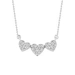 14K WHITE GOLD 1/4CT ROUND DIAMOND LADIES NECKLACE