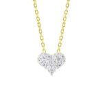 14K YELLOW GOLD 1/3CT ROUND DIAMOND LADIES PENDANT WITH CHAIN