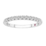 14K WHITE  GOLD 1/3CT ROUND DIAMOND LADIES BAND