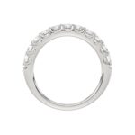 14K WHITE GOLD 3/4CT ROUND DIAMOND LADIES BAND - Image 2