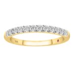 14K YELLOW GOLD 1CT ROUND DIAMOND LADIES BAND