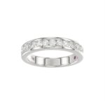 14K WHITE GOLD 1/2CT ROUND DIAMOND LADIES BAND
