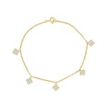 18K YELLOW GOLD 3/4CT ROUND DIAMOND LADIES BRACELET