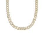 14K YELLOW GOLD 6 7/8CT ROUND DIAMOND LADIES NECKLACE