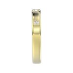 18K YELLOW GOLD 1/6CT ROUND DIAMOND LADIES BAND - Image 3