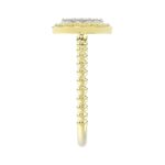 10K YELLOW GOLD 1/10CT ROUND/PINK SAPPHIRE DIAMOND LADIES RING - Image 4