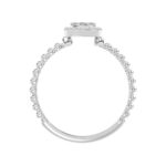 18K WHITE GOLD 1/10CT ROUND DIAMOND LADIES RING - Image 4