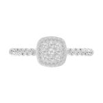 18K WHITE GOLD 1/10CT ROUND DIAMOND LADIES RING - Image 2