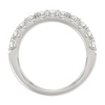 14K WHITE GOLD 3/4CT ROUND/PINK SAPPHIRE DIAMOND LADIES BAND - Image 4