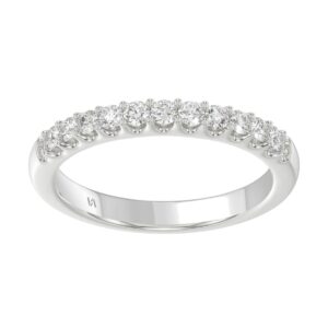 18K WHITE GOLD 1/3CT ROUND DIAMOND LADIES BAND