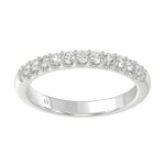 14K WHITE GOLD 1/3CT ROUND DIAMOND LADIES BAND