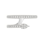 18K WHITE GOLD 1/3CT ROUND DIAMOND LADIES RING - Image 4