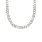 18K WHITE GOLD 6 7/8CT ROUND DIAMOND LADIES NECKLACE